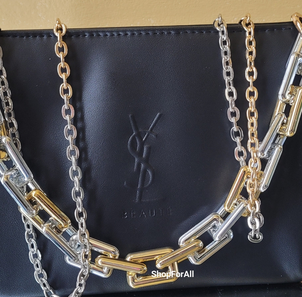 Yves Saint Laurent sliver gold crossbody - Picture 6 of 16